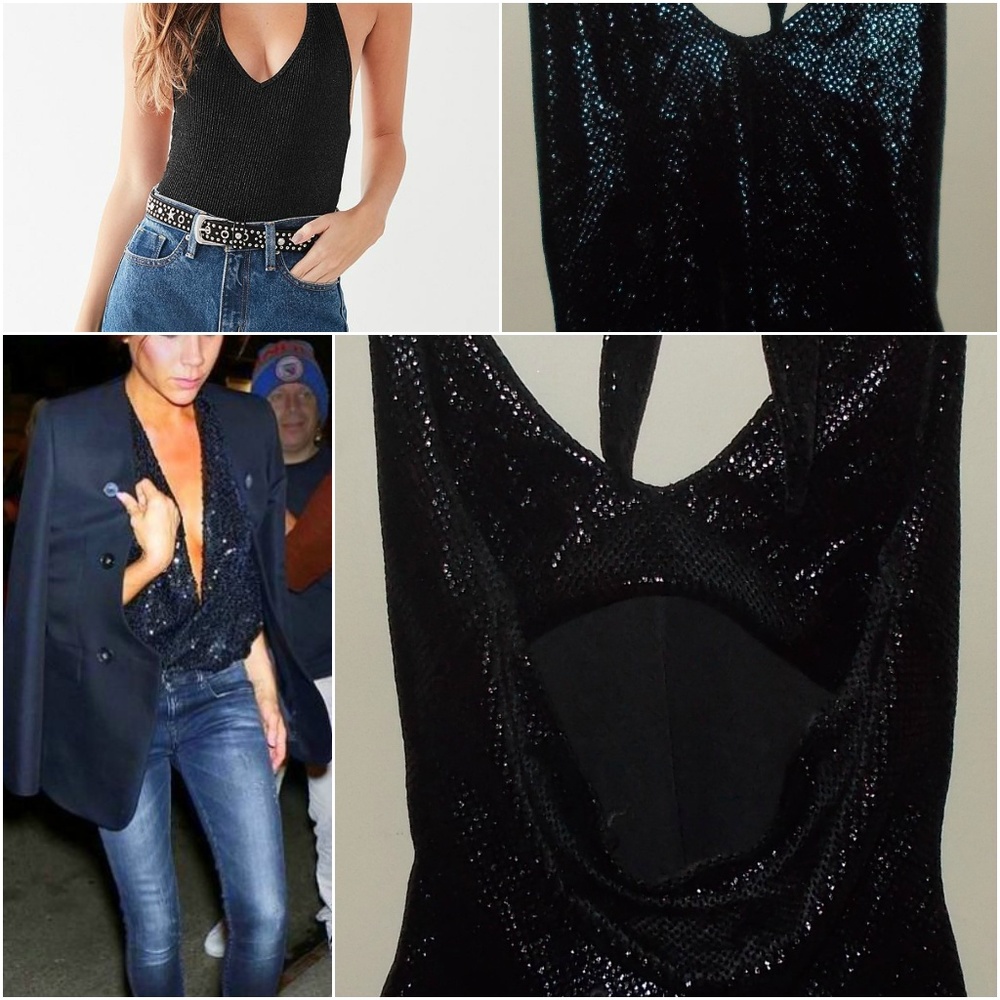 VINTAGE HOT KISS  PRINT SHINY HALTER SZ S